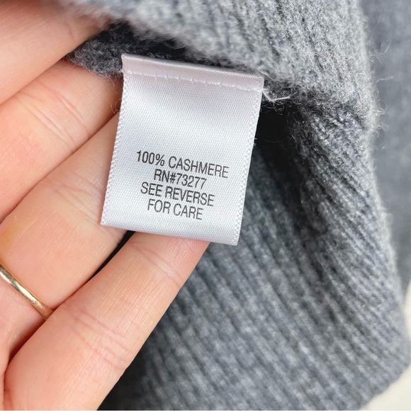 Apt.9 Women's Medium 100% Cashmere Argyle Button Front Cardigan Sweater Academia - Picture 12 of 16